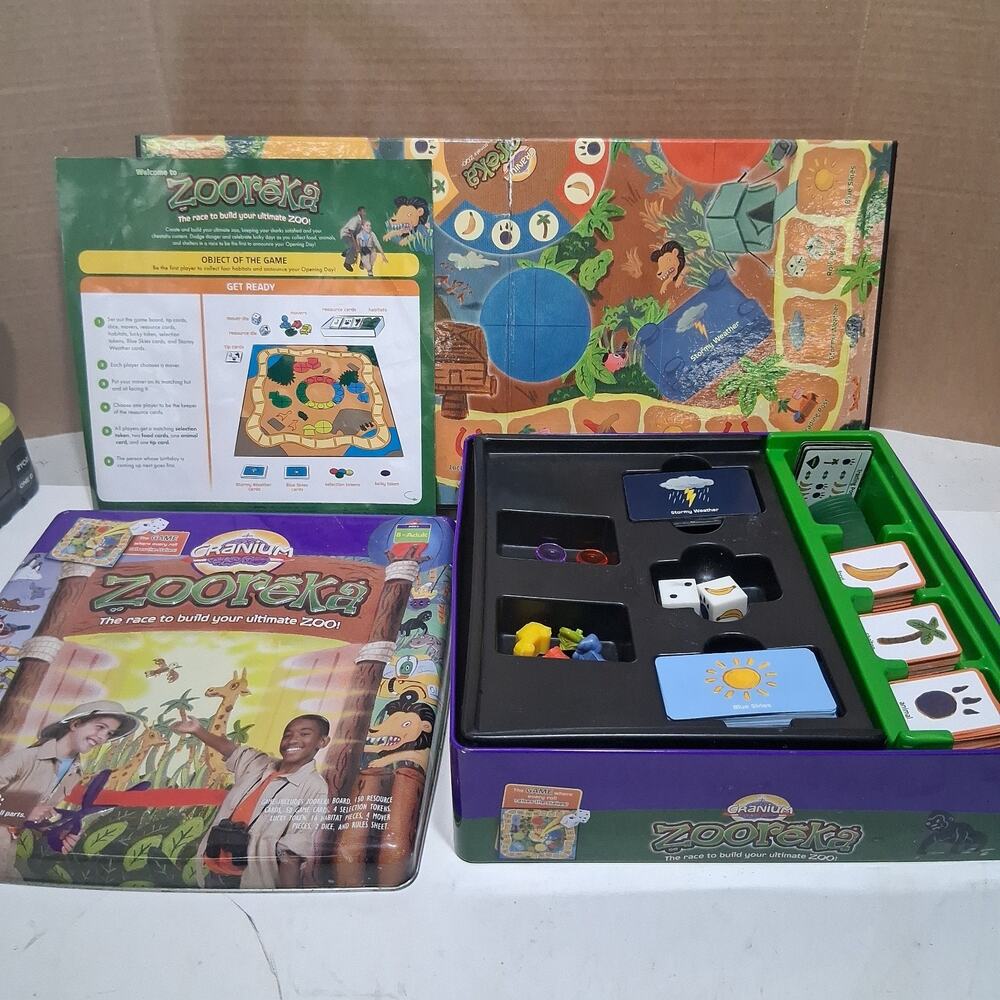 **COMPLETE** Cranium Zooreka Board Game Race To Build Your Ultimate Zoo 2006